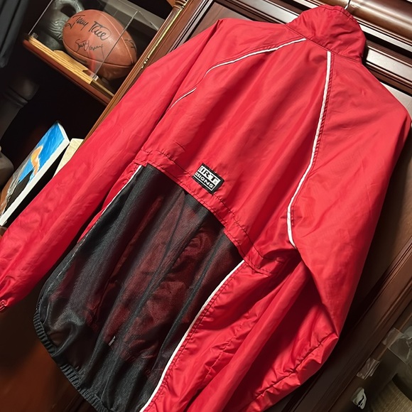 Dirt Designs Red Zip Up Front Mesh Back Windbreaker Lightweight Race Jacket! - Picture 4 of 8